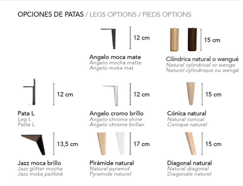 Patas Base Tapizada Gala 2